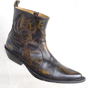 mens ankle cowboy boots